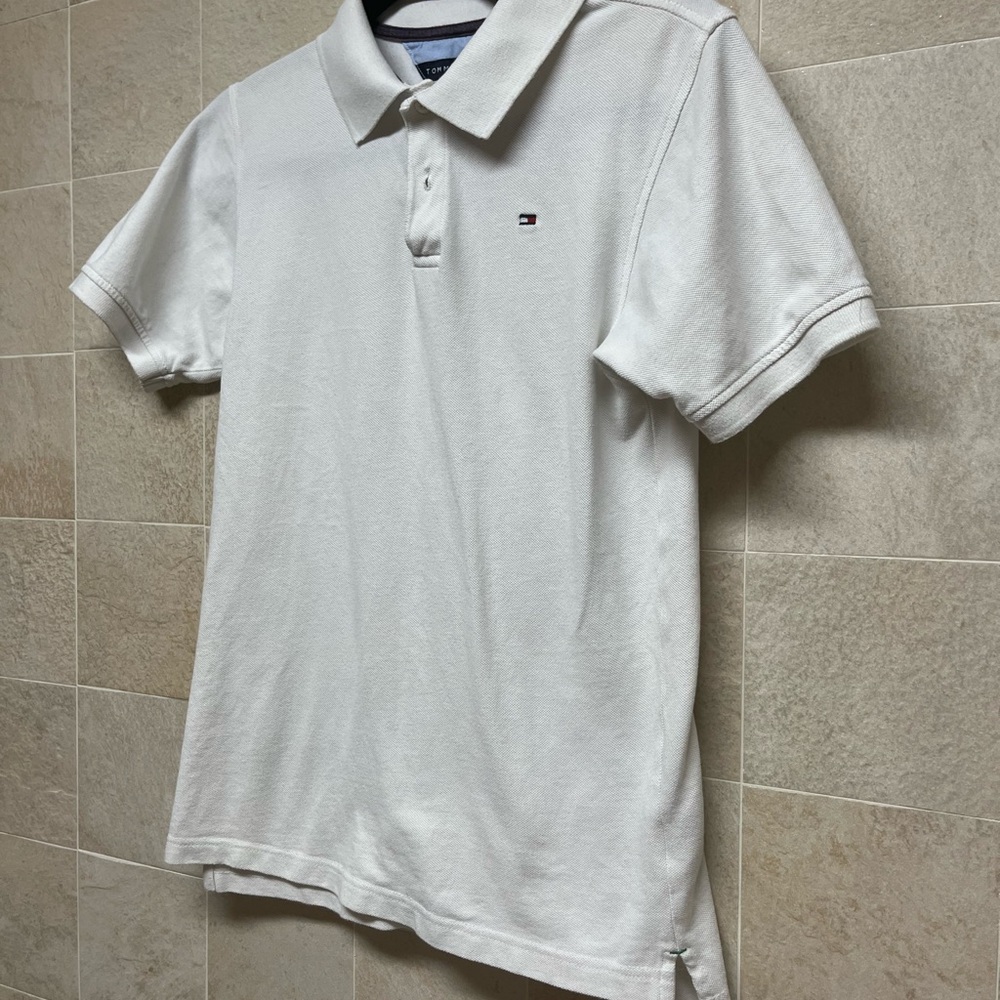 Tommy Hilfiger white polo style shirt